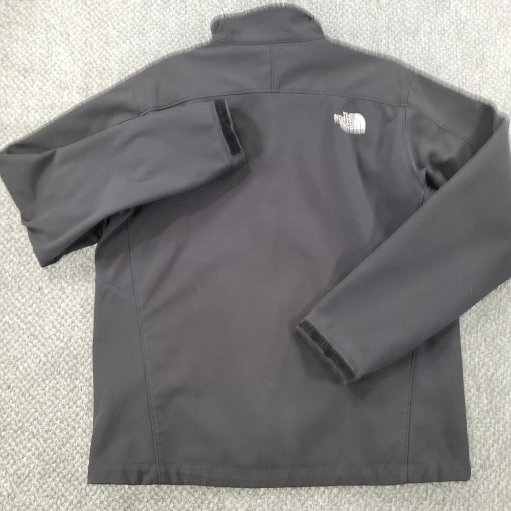 The North Face Apex Bionic Softshell Jacket Mens Medium Black Full Zip Windproof